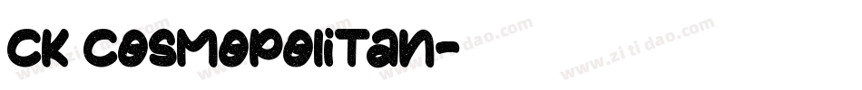 CK Cosmopolitan字体转换